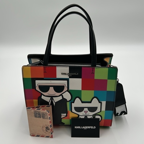 1708- Karl Lagerfeld Paris Multi Combo Crossbody Bag NWT - Picture 5 of 14